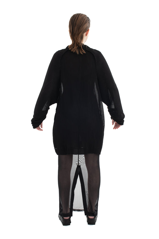 RUN(A)WAY PLEATED CHIFFON LIGHT JACKET