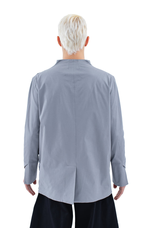 RUN(A)WAY 3D PLEAT ORIGAMI GREY BLAZER