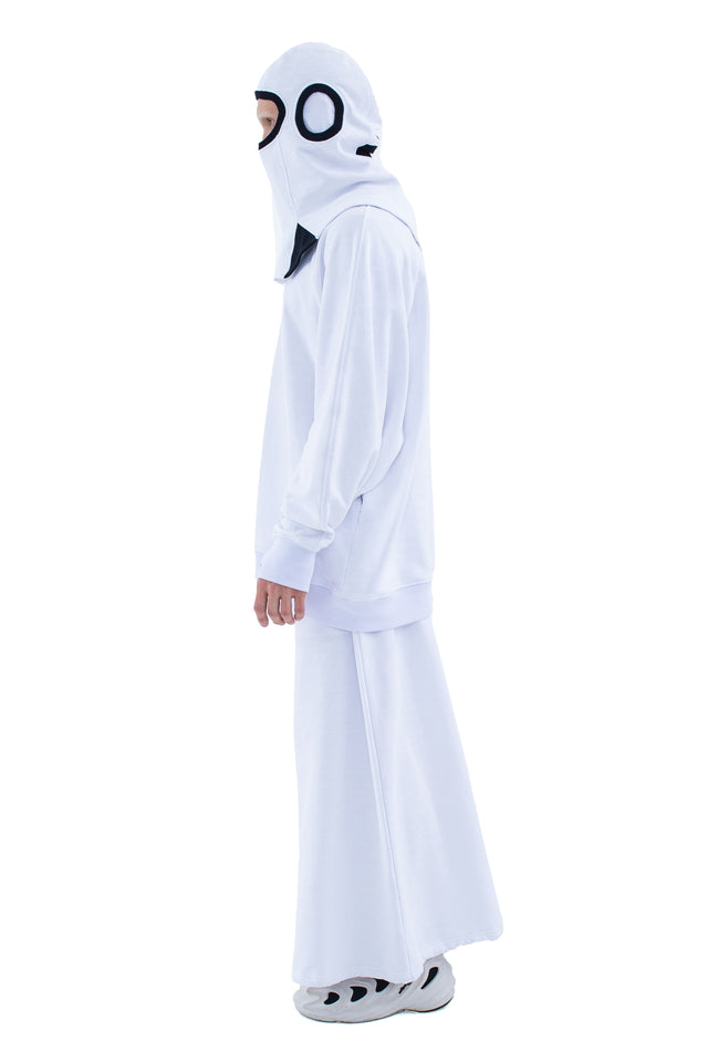 RUN(A)WAY WHITE NINJA-STYLE COLLAR MASK