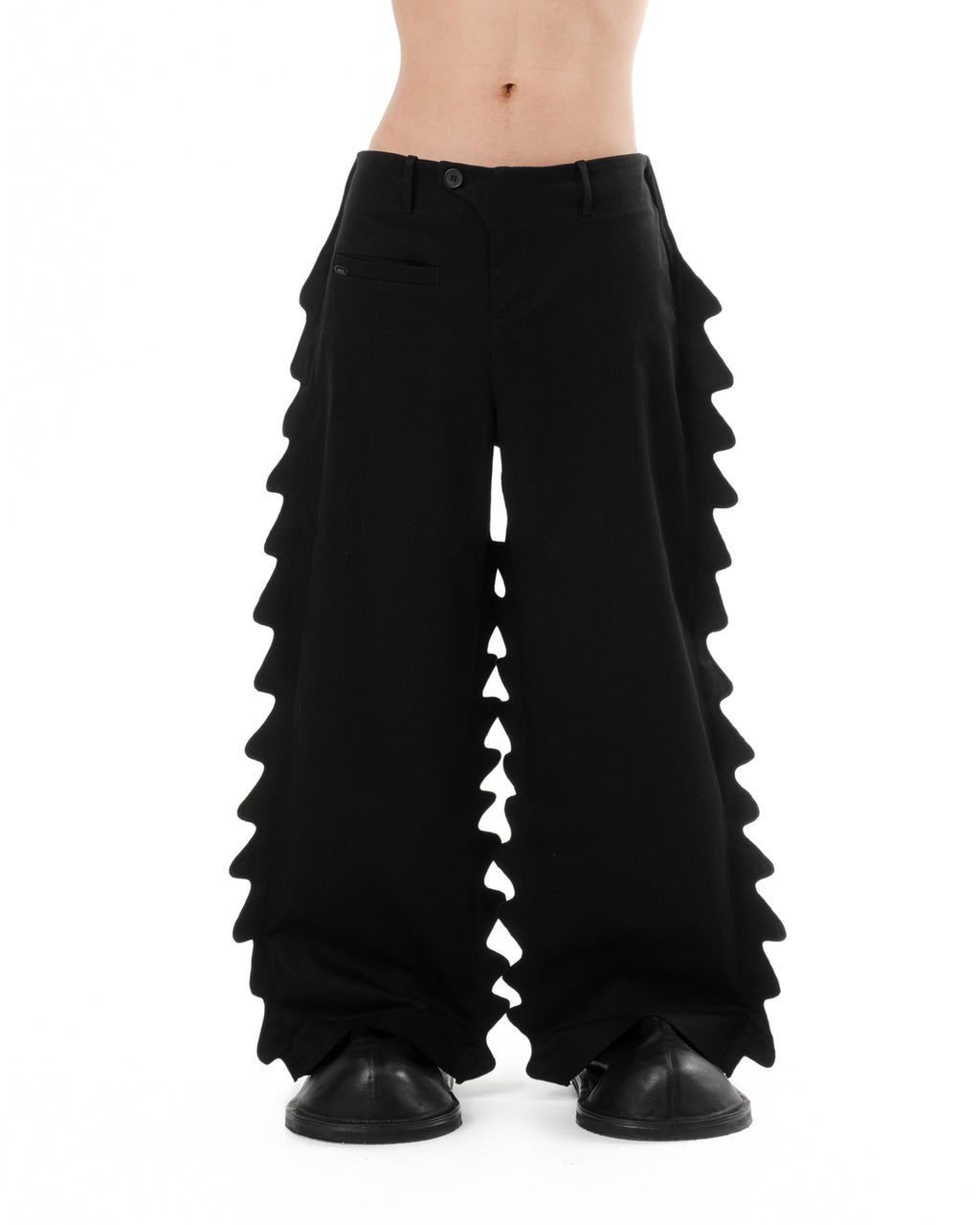 DIAPHANUM WIDE LEG DRAGON SCALE DETAILS PANTS VAGUE