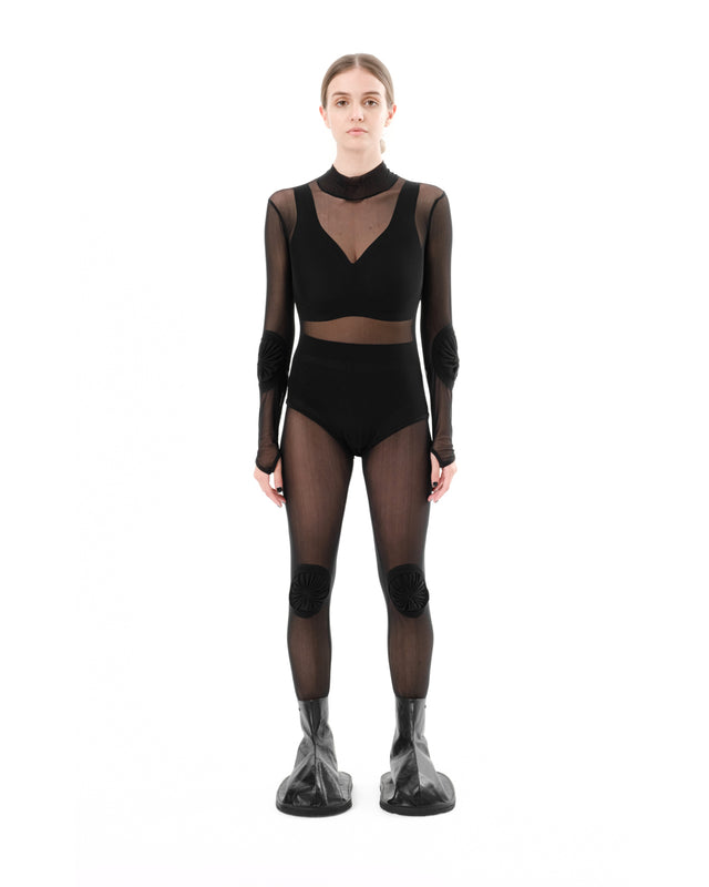 DIAPHANUM MESH CIRCLE KNEES LEGGINGS