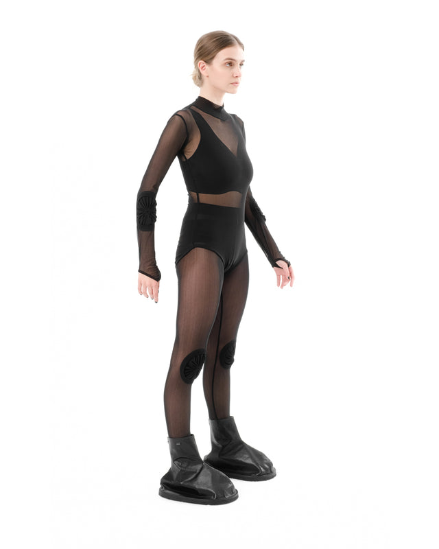 DIAPHANUM MESH CIRCLE KNEES LEGGINGS