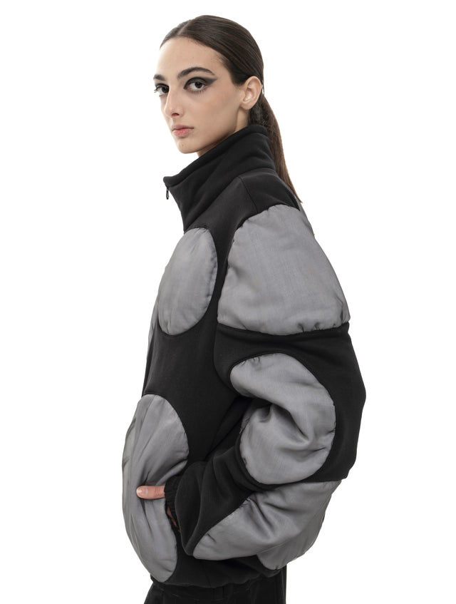 RETENTION WHITE CIRCLES PUFFER COAT