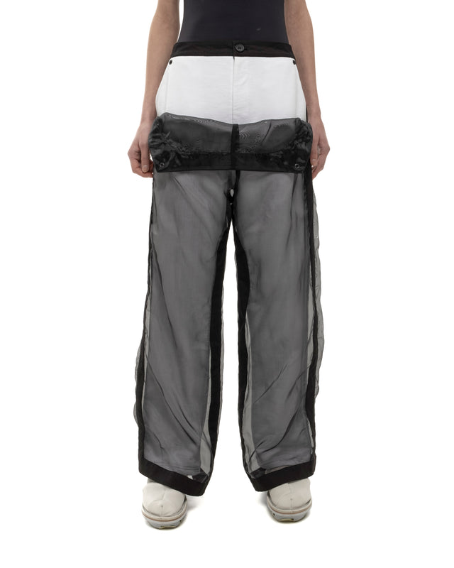 RETENTION BLACK LAYERED ORGANZA PANTS