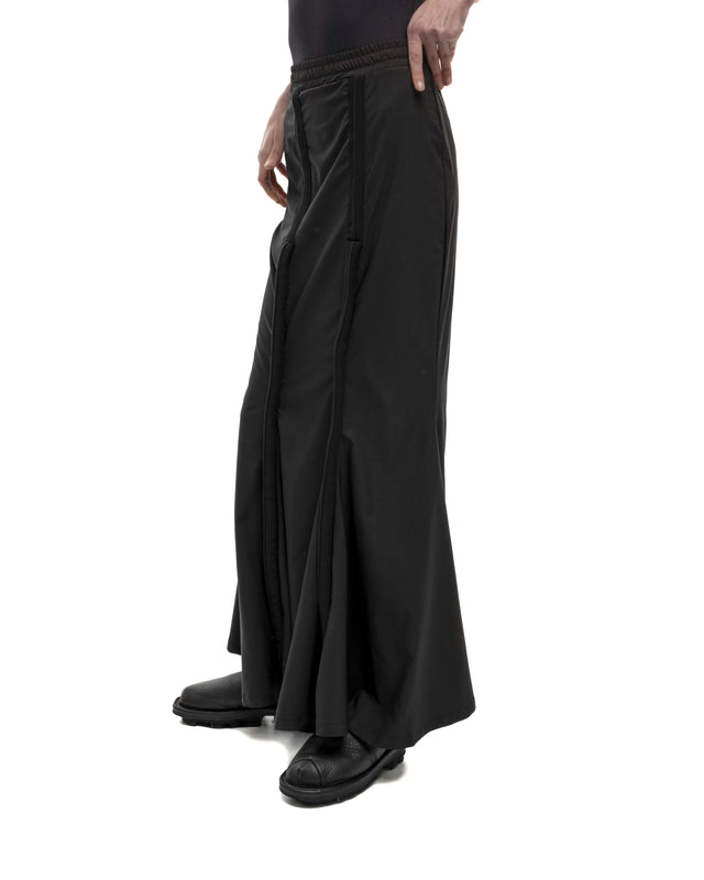RETENTION BLACK HIGH-WAISTED A-LINE THIN MAXI SKIRT