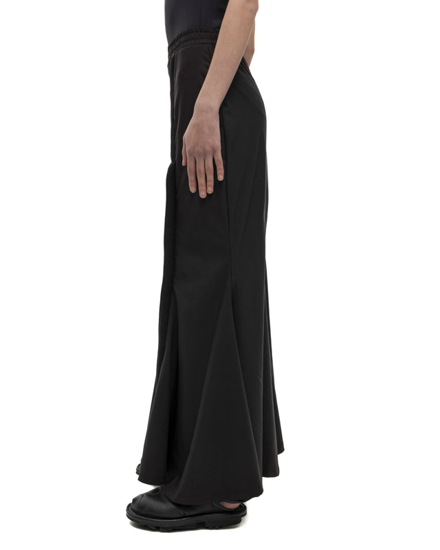 RETENTION BLACK HIGH-WAISTED A-LINE THIN MAXI SKIRT
