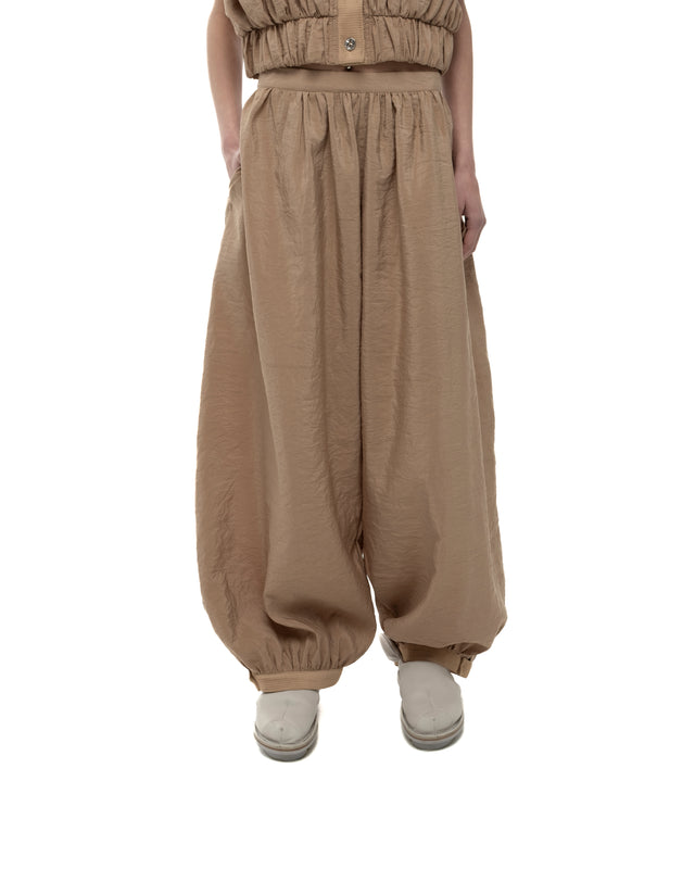 RETENTION CAMEL-TONED WIDE PANTS