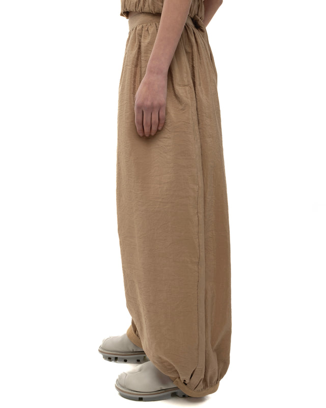 RETENTION CAMEL-TONED WIDE PANTS