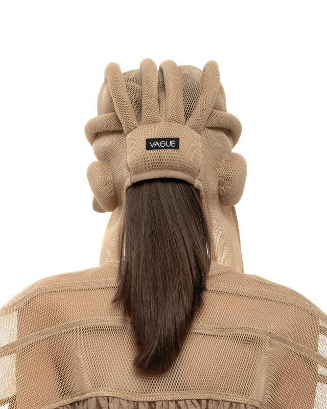 RETENTION CAMEL-TONED MESH AVIATOR PILOT CAP