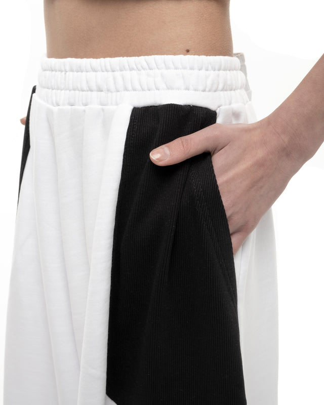 RETENTION WHITE WIDE-LEG PANTS