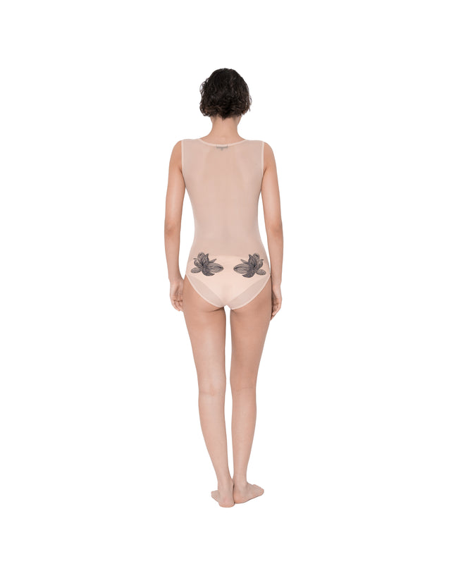 ÉTHER NUDE EMBROIDERED BODY SUIT