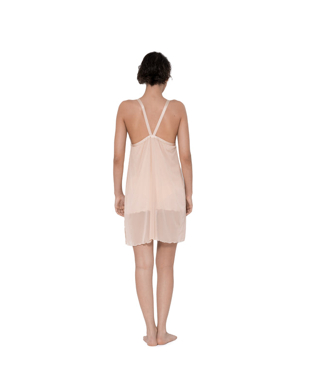 ÉTHER NUDE LAYERED UNDER/SLIP DRESS