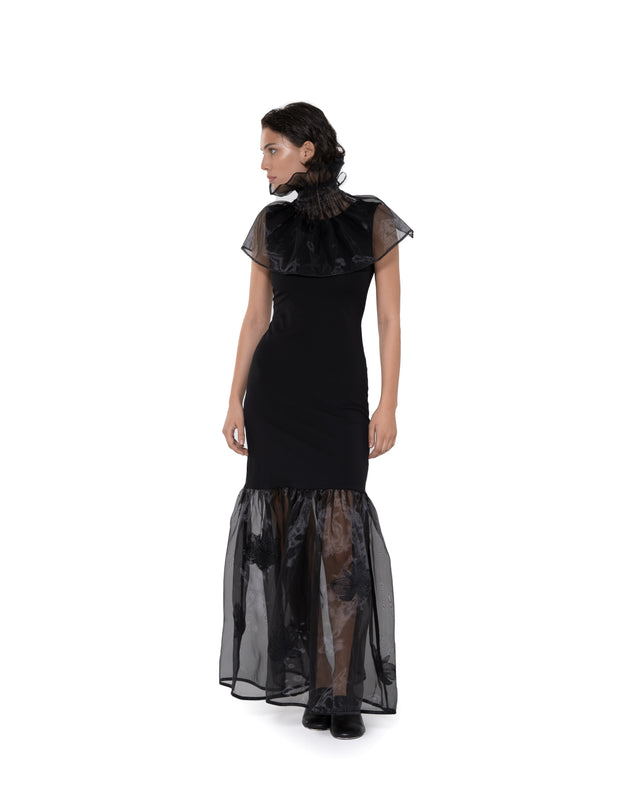 ÉTHER REGAL ORGANZA BLACK NECK COLLAR