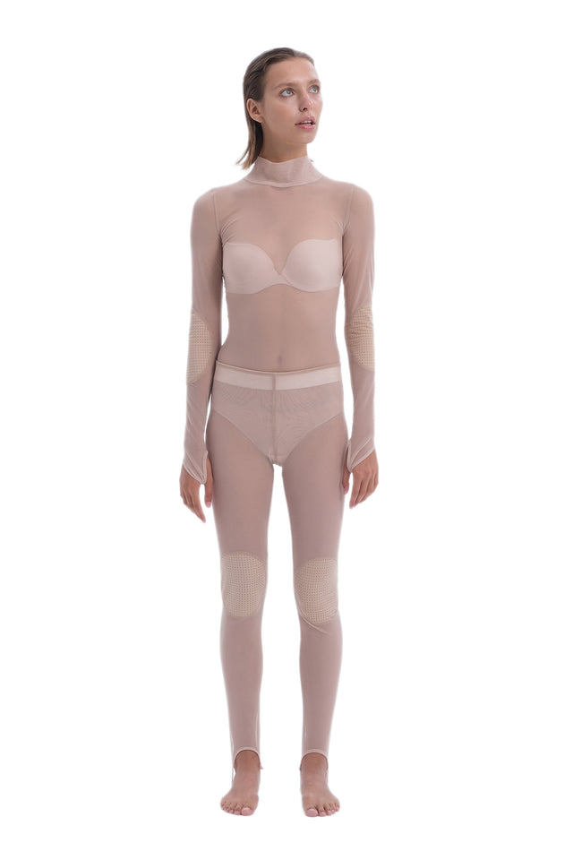 EARS TO EAR(TH) NUDE SHEER BODYSUIT