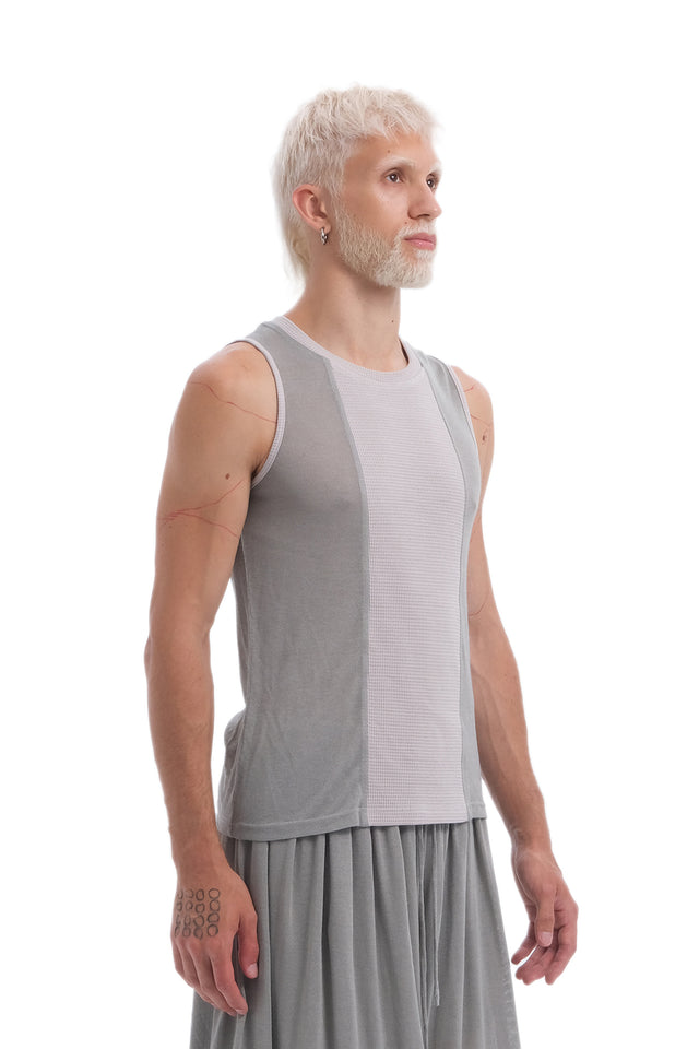 EARS TO EAR(TH) GREY SLEEVELESS TANK TOP