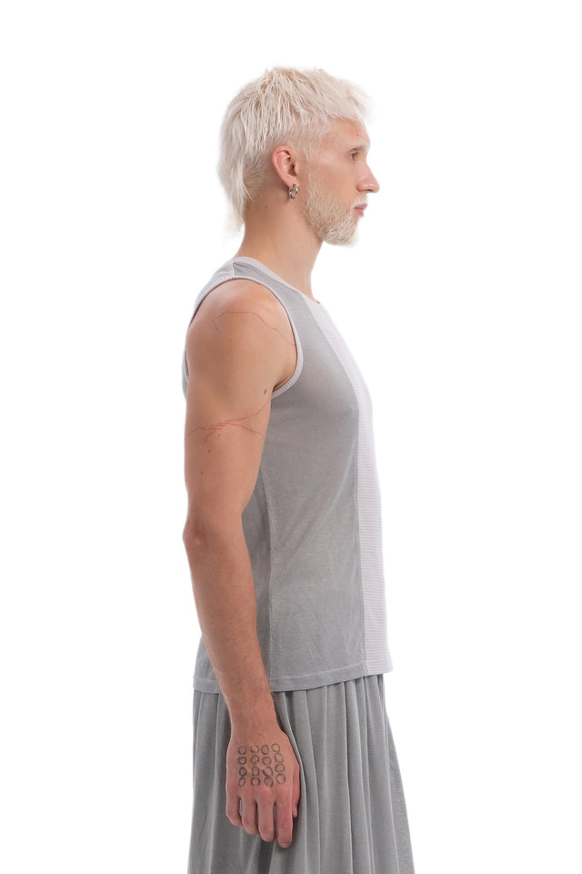 EARS TO EAR(TH) GREY SLEEVELESS TANK TOP