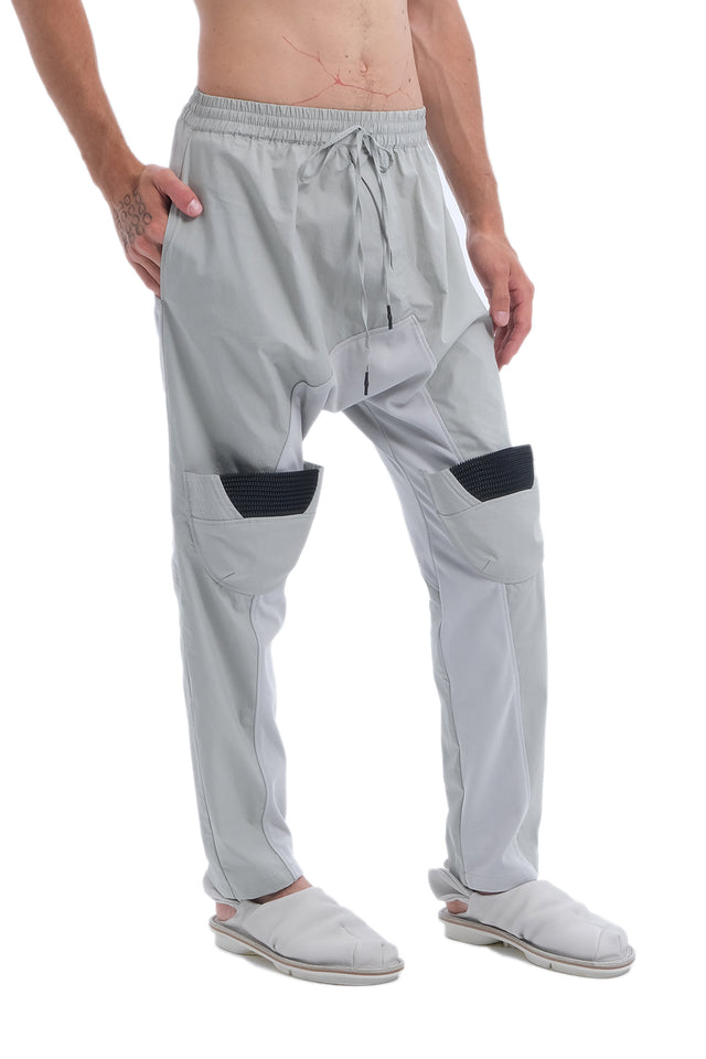 EARS TO EAR(TH) TWO-TONE LIGHT GREY PANTS