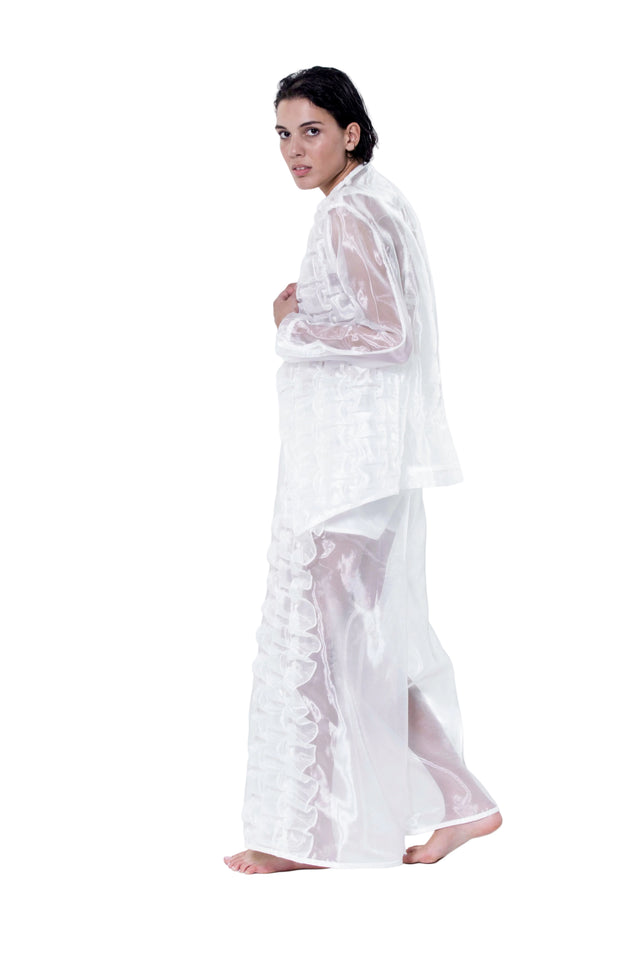 ÉTHER WHITE ORIGAMI ORGANZA BLAZER