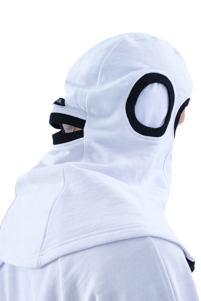 RUN(A)WAY WHITE NINJA-STYLE COLLAR MASK