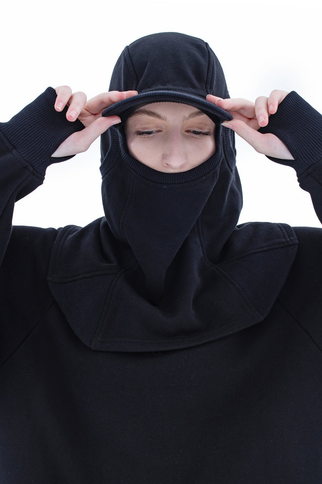 RUN(A)WAY BLACK NINJA-STYLE COLLAR MASK