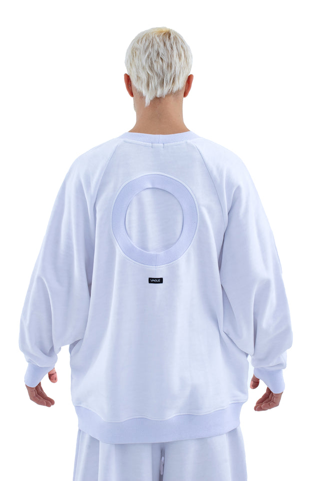 RUN(A)WAY WHITE OVERSIZED SWEATSHIRT