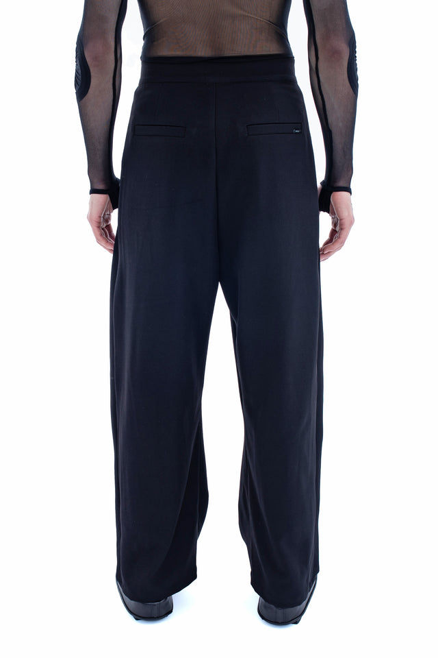 RUN(A)WAY HIGH-WAIST PLEATED TROUSERS