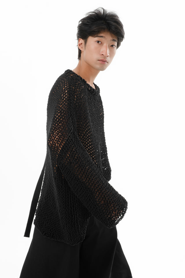DIAPHANUM HAND KNITTED LONG SLEEVE SWEATER